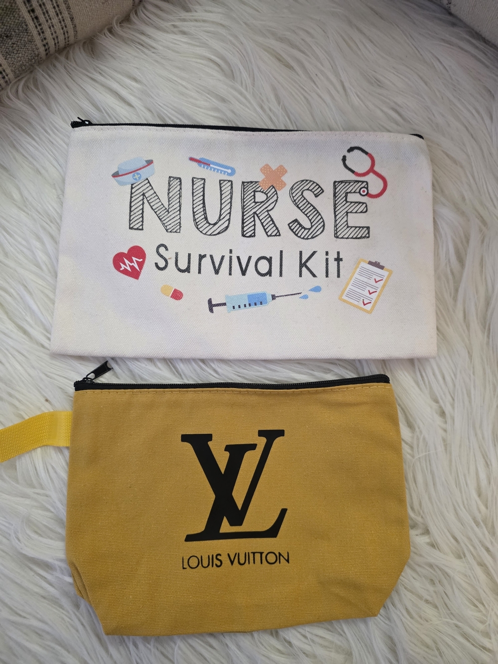 Canvas Wristlet Pouch - 2 Pieces
